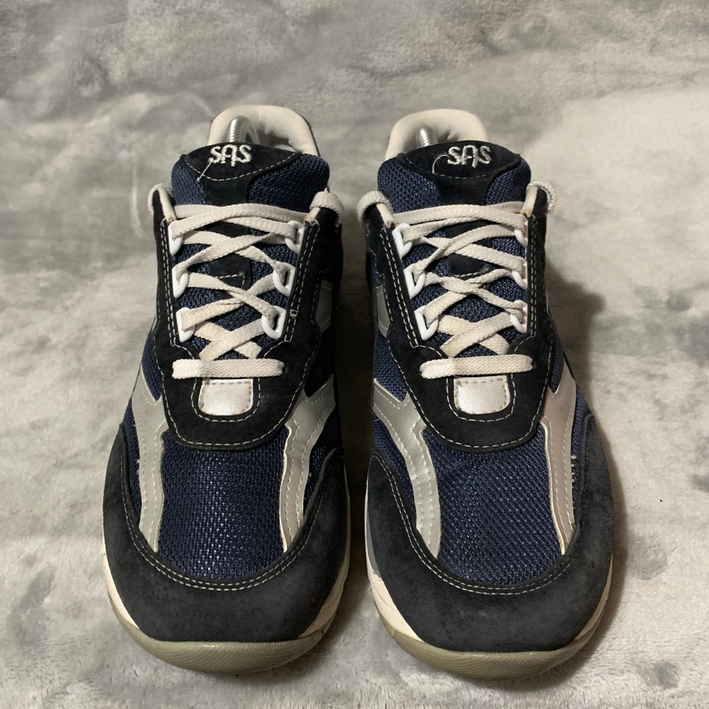 SAS Journey Mesh Navy Blue Silver Walking Shoes Mens 11 M M950806 6